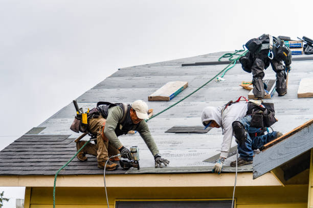 Professional Gutter Installation technician working in Clover, SC